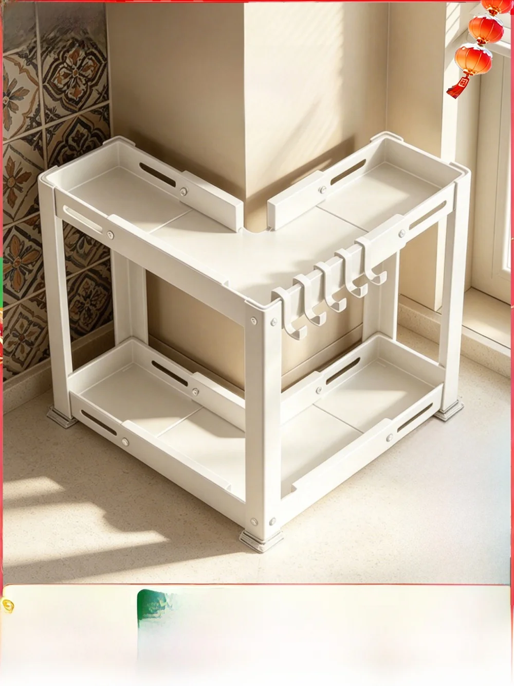 kitchen-corner-countertop-storage-rack-spice-organizer-l-shaped-steel-shelf-adjustable-height-cooking-utensil-holder
