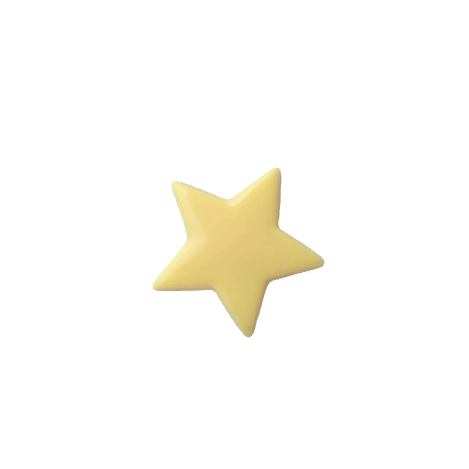 5pcs miniso series yellow star cartoon resin flatback cabochons diy crafts materials jewelry making charms