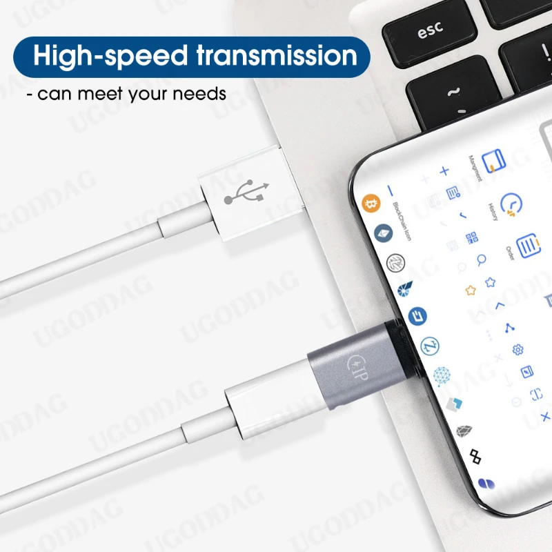 Multi-function Lightning Female To Type-C Male Cable Adapter For iPhone 14 13 Huawei P30 USB C To Lighting Connector Adapters