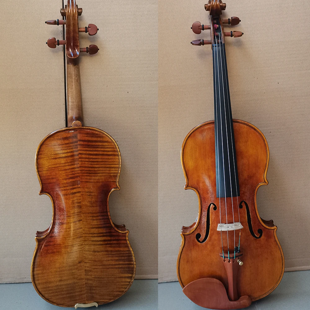 European spruce professional level Violin 4/4 1/2 1/4 student Stradivarius  violino set Musical Instruments free shipping