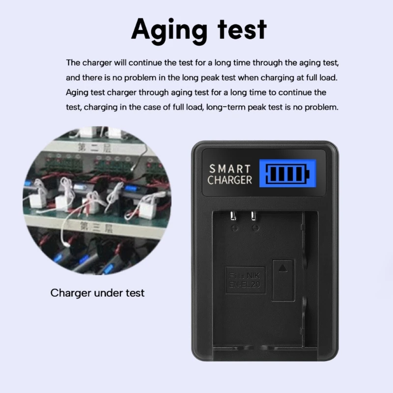 EN-EL20 LCD USB Sạc cho 1 AW1 J1 J2 J3 J4 PM006 Đế Sạc Máy Ảnh