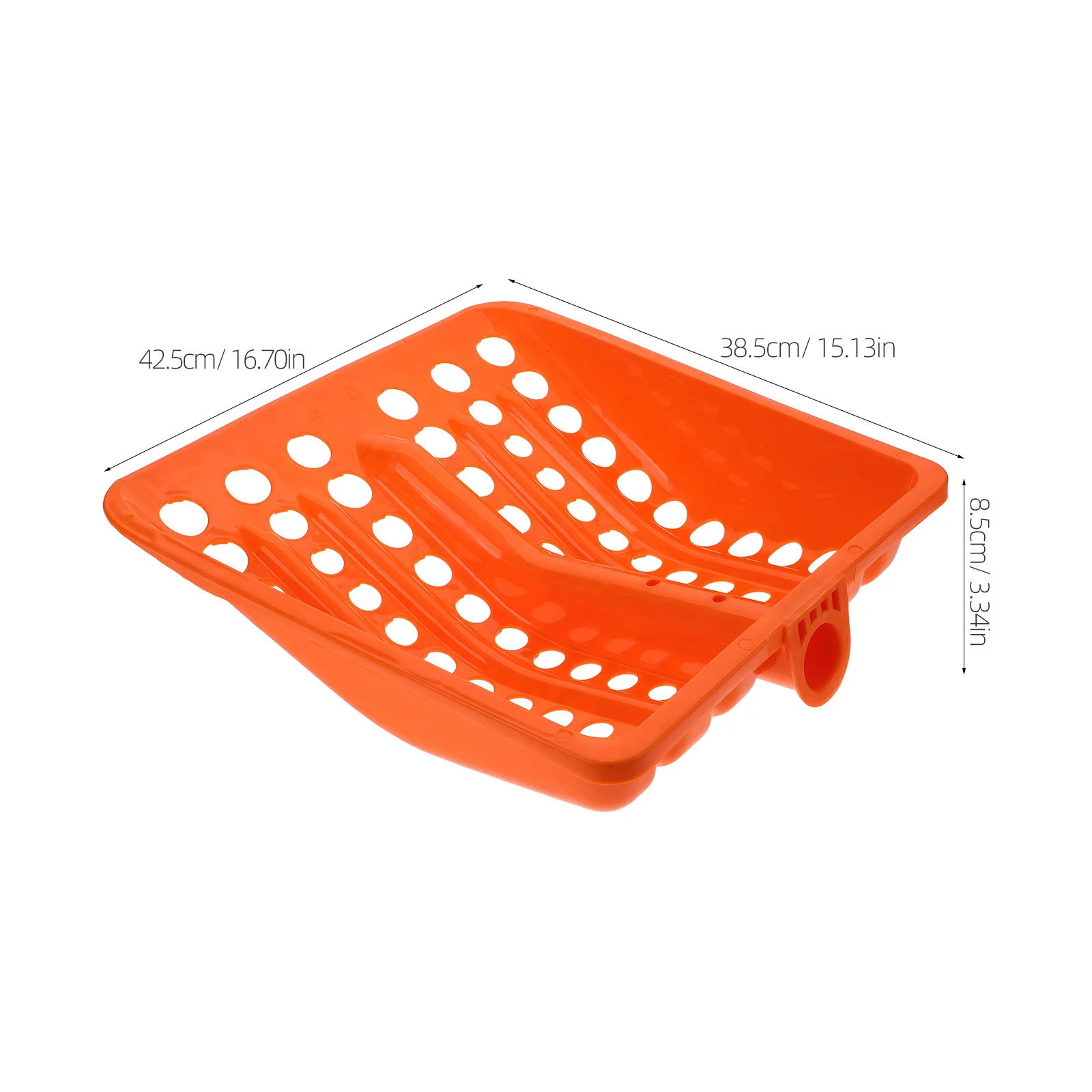 Testa della pala per setacciatura in plastica di lunga durata Strumento multiuso per l'alimentazione agricola dei grani di neve Sostituzione leggera e durevole