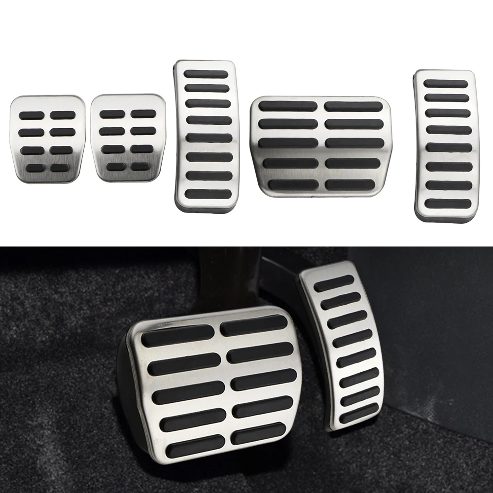 Car Pedals Cover for Volkswagen VW Polo 6N 9N3 Golf 4 MK4 Bora Beetle RSi GTI R32 for Skoda Fabia Gas Brake Foot Rest Pedal