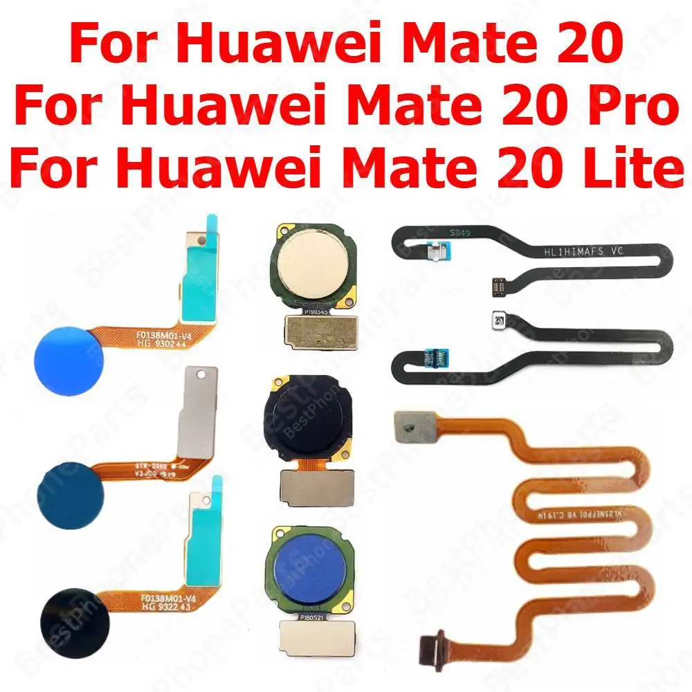 Fingerprint Sensor Flex Cable For Huawei Mate 20 Pro Mate20 Lite Finger Print Scanner Home Button Mobile Phone Parts