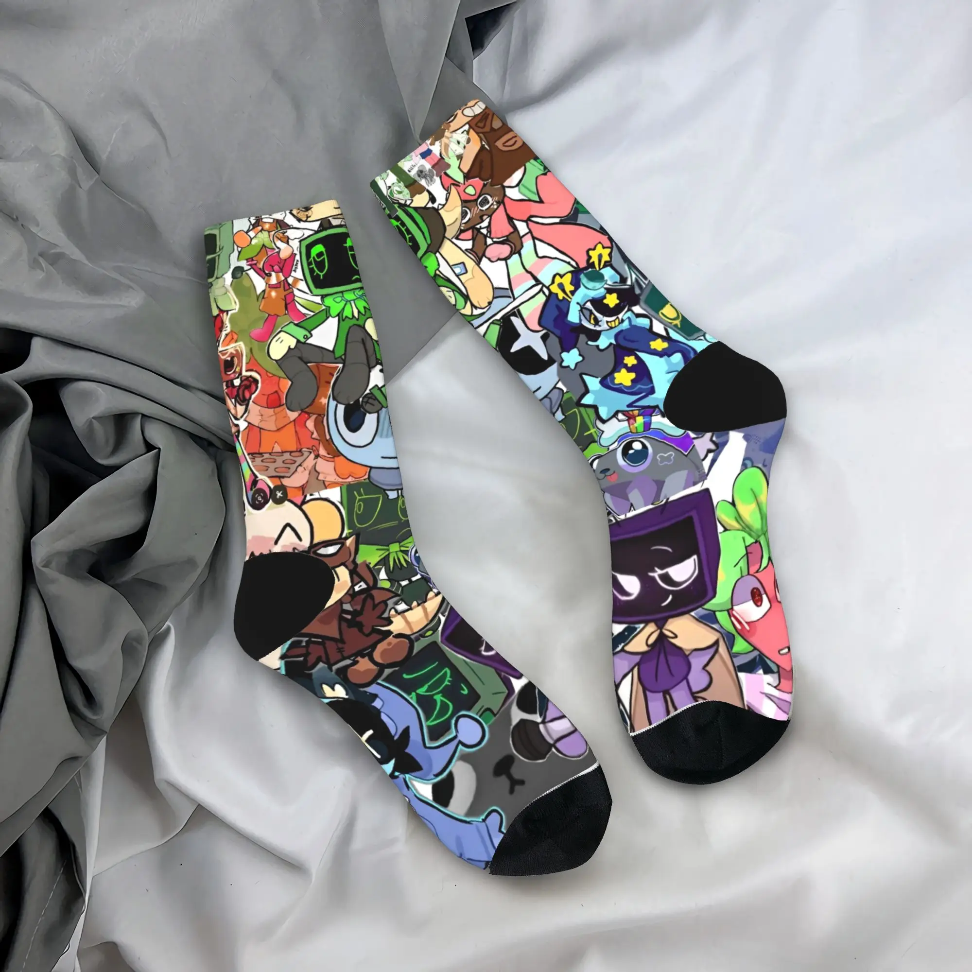 Invierno Cálido Casual Mujeres Hombres Dandys World Calcetines Calcetines de baloncesto antideslizantes