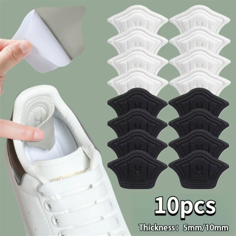 5Pairs Insoles for Shoes Patch Heel Pads for Sport Shoes Adjustable Size Feet Pad Insole Heel Protector Back Sticker Shoe Pad