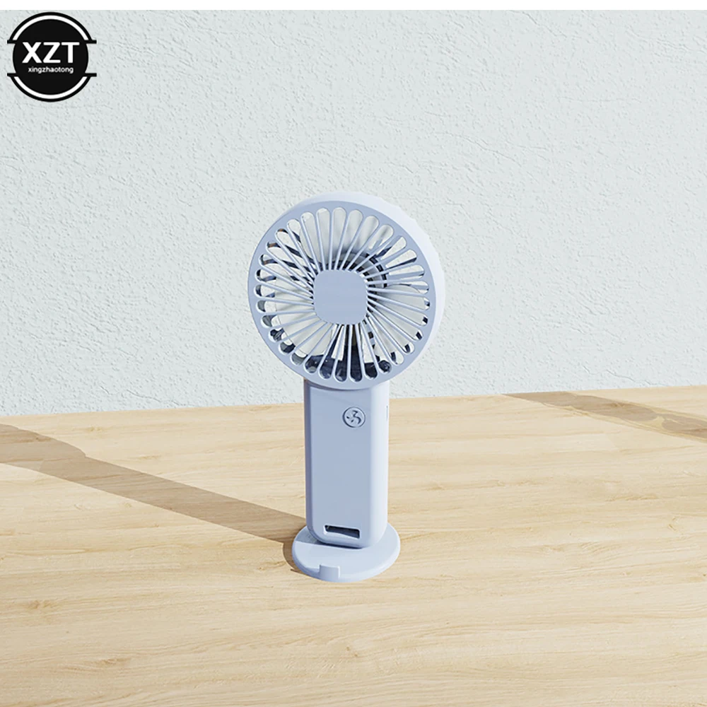 مروحة يدوية محمولة مروحة تبريد صغيرة USB قابلة للشحن رمش مروحة منخفضة الضوضاء