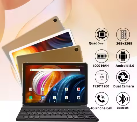 10.6 INCH 4G Lte Phone Call Tablet Newest 2GBDDR3+32GB ROM Andriod 8.0 MTK9797 Tablet PC 1920 x 1200 Dual Camera Quad Core