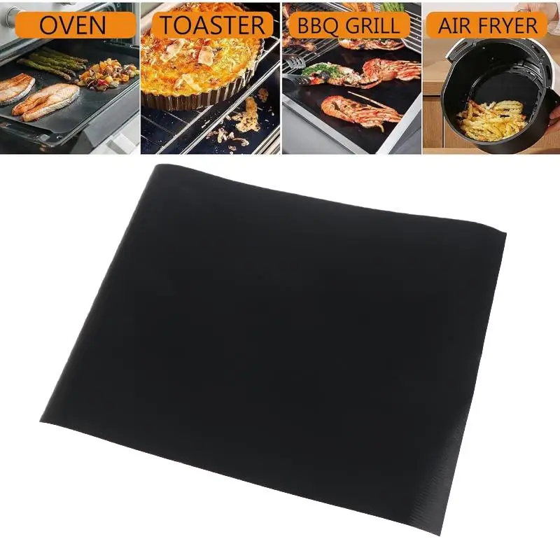 1/3Pcs Air Fryer Cooking Heat Resistant Baking Paper Oven Bottom Liners Non Stick Barbecue Grill Mats Kitchen Toaster Liner