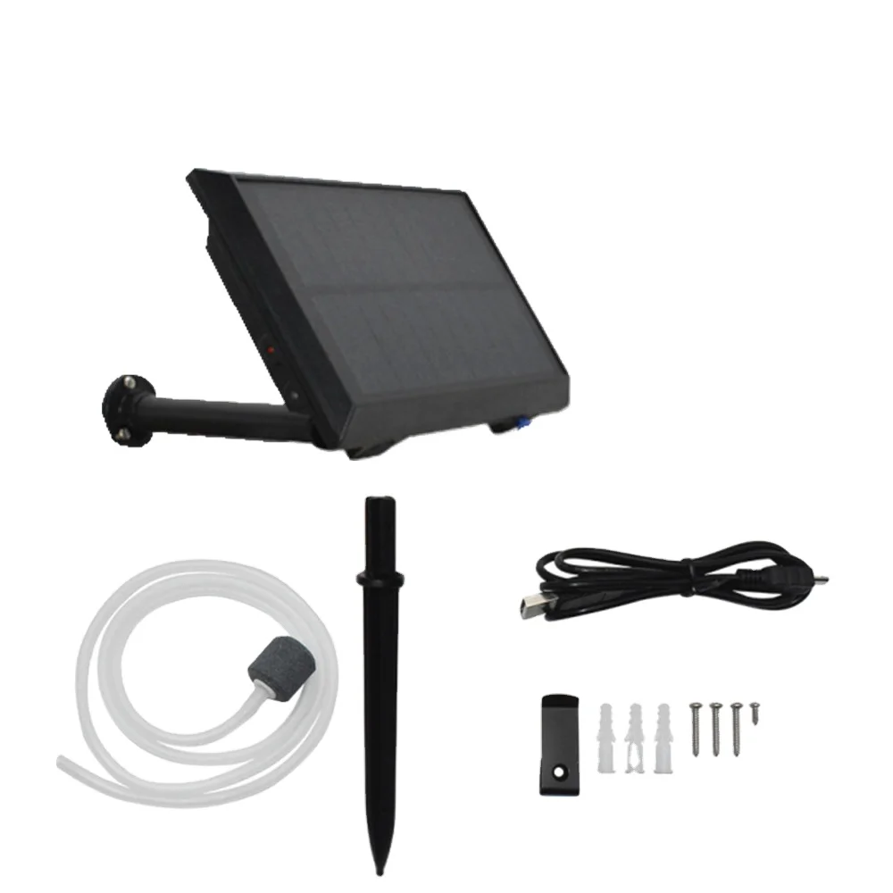 

5V Solar Aquarium Oxygen Pump Oxygen 3.7V Battery Air Pump Fish Tank Aquarium Usb Rechargeable Air Pump