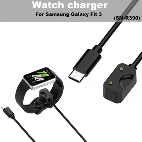 Smartband Charger Adapter For Samsung Galaxy Fit 3 Magnetic USB/Type C charging cable For Galaxy Fit3 SM-R390 Watch charger