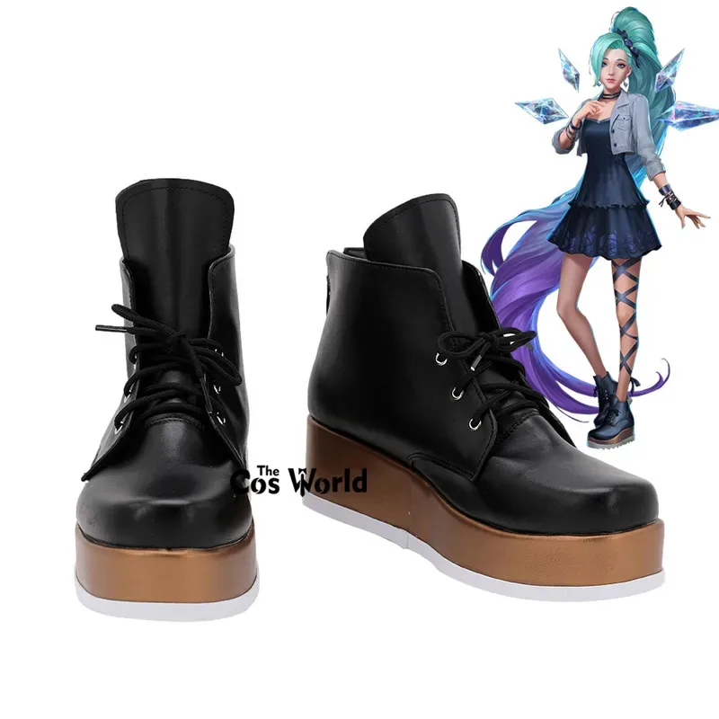 

LOL the Starry-Eyed Songstress KDA The Baddest Seraphine Games Обувь для косплея на заказ Сапоги