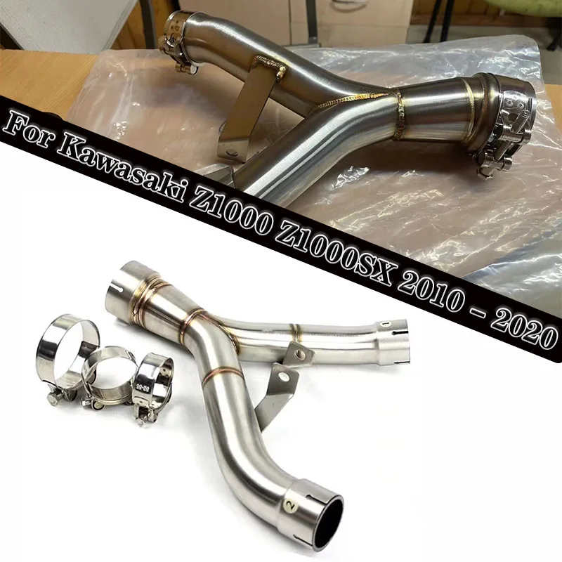 

Slip on For Kawasaki Z1000 Z1000SX 2010 - 2020 Motorcycle Exhaust Escape Moto Modify Middle Link Pipe Connect Original Muffler