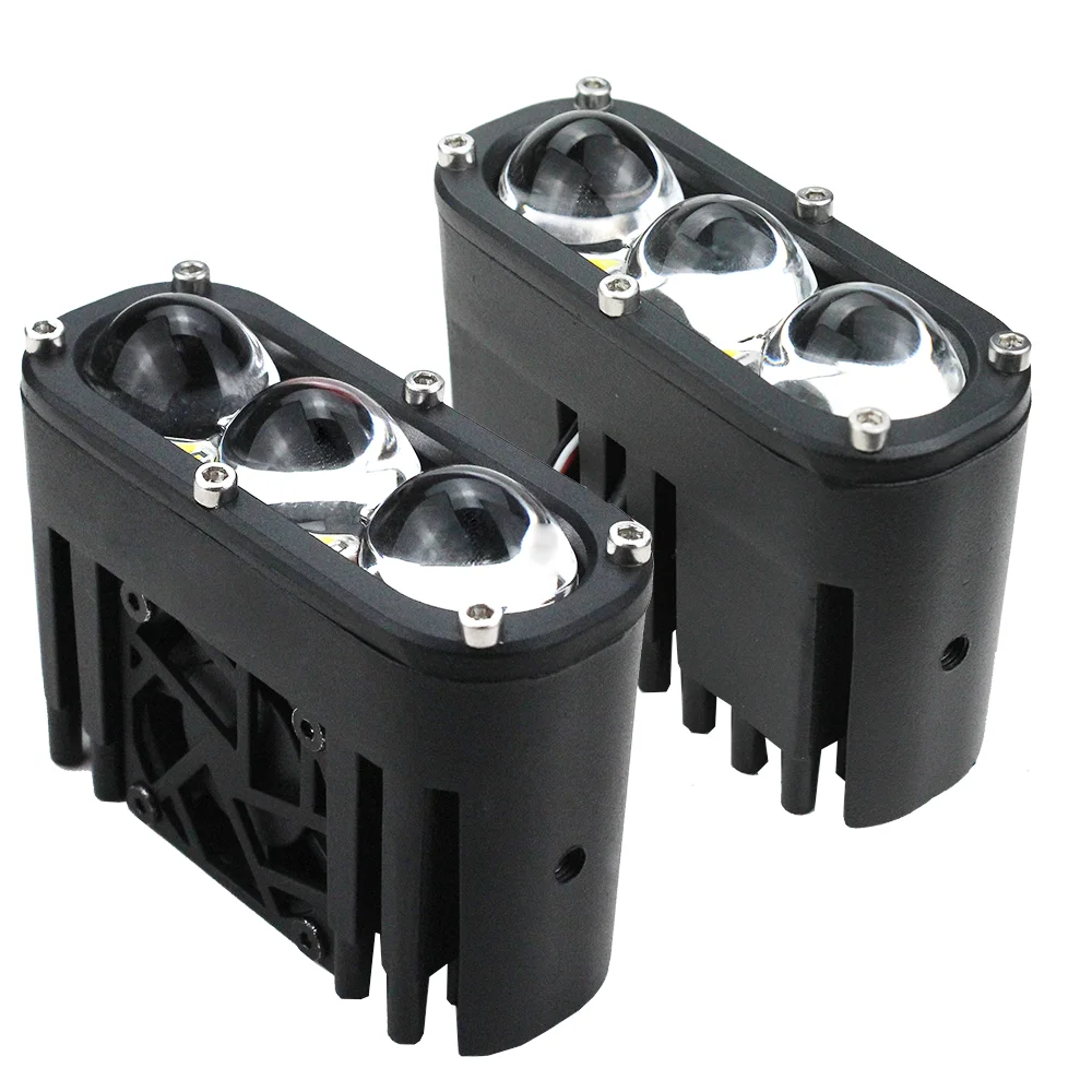 

100w12v-80v Yellow And White Two-color Motorcycle Spotlight For Car, Truck, Led Fog , Auxiliary Spotlight