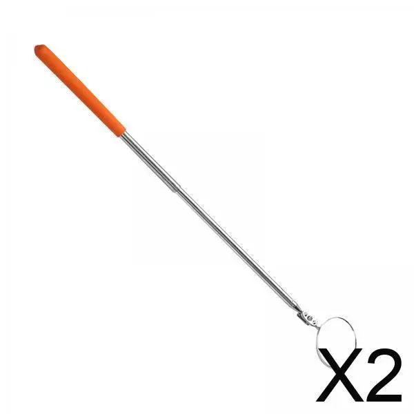 

Телескопическое инспекционное зеркало, регулируемое металлическое зеркало для механики, поворотный на 360 градусов инструмент для ремонта автомобиля