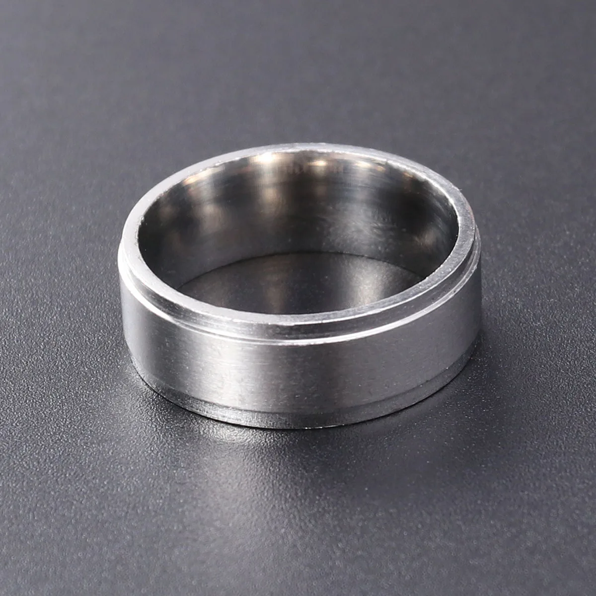 

Mens Titanium Father Ring Engraved Love You Dad Durable Gift for Fathers Day Birthday Christmas Mens Rings Father Rings