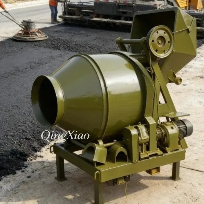 Customizable Durable Steel Drum Concrete Mixer For Large Professional Building Projects Outdoor Masonry Interior Plastering Work