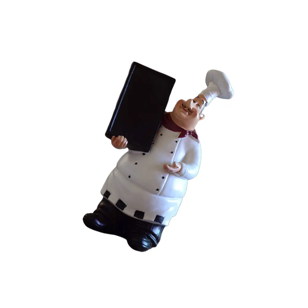 

Chef Ornaments Vintage Christmas Decor Home Miniature Resin Fat Decorative Dining Room Table Sculpture