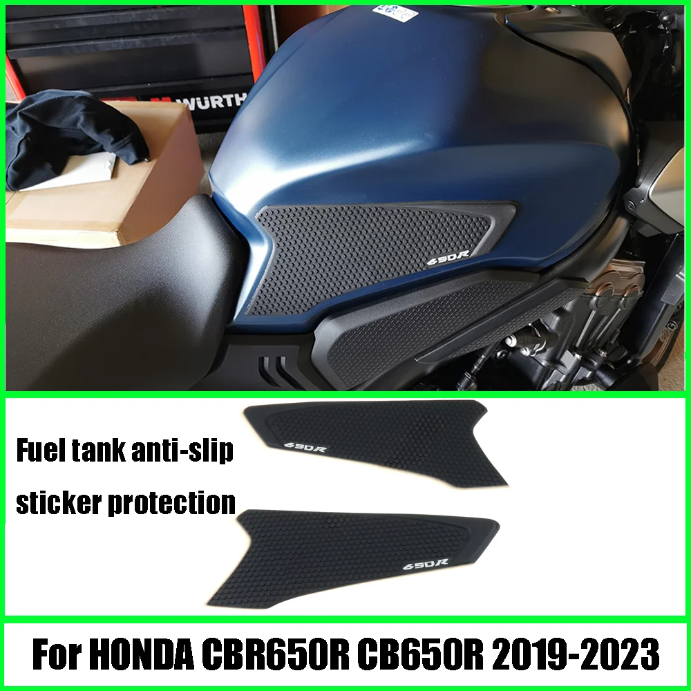 

Motorcycle Tank Grip Pads For HONDA CBR650R CB650R 2019-2023 Protector Sticker Tank Traction Pad Side 3M