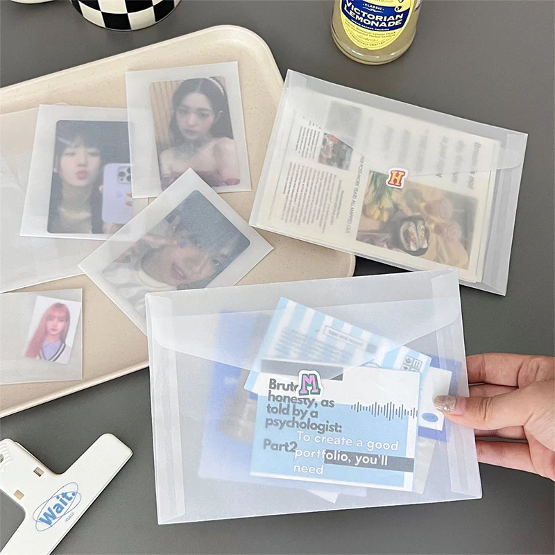 10PCS  Semi-transparent Sulfuric Acid Paper Envelopes For DIY Postcard Card Storage Wedding Invitation Gift Packing