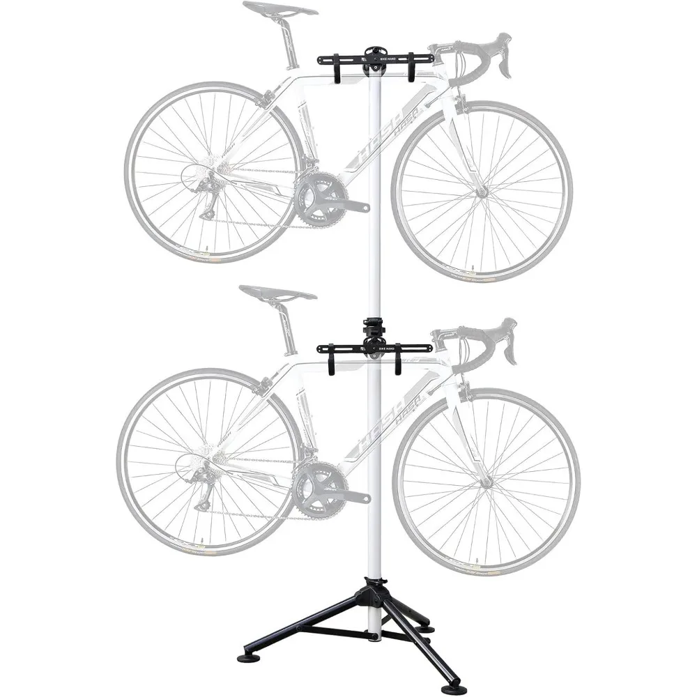 شماعة دراجة ذات جاذبية عمودية للتخزين الداخلي: حامل أرضي مدمج للدراجات في المرآب والشقق