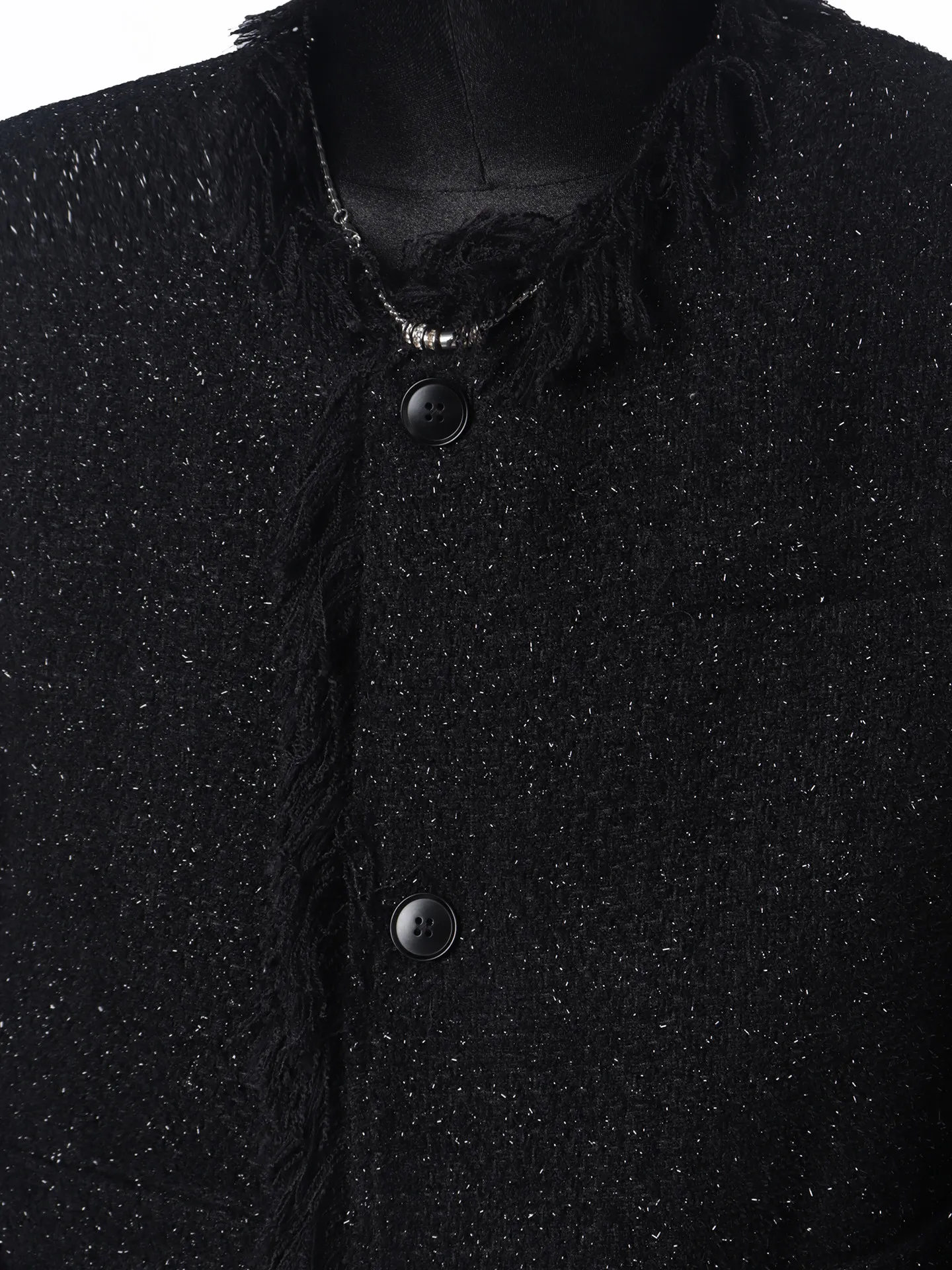 남녀 2025 가을 겨울 신상 라이트 럭셔리 시크 코트 스몰 프래그런트 스탠드 칼라 태슬 트렌디 재킷 루즈 컴포트 재킷