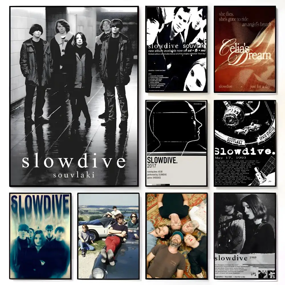 S-Slowdive E-Everything Is A-Alive Poster, affiche murale de film américain, décoration murale pour chambre d'enfant, impression