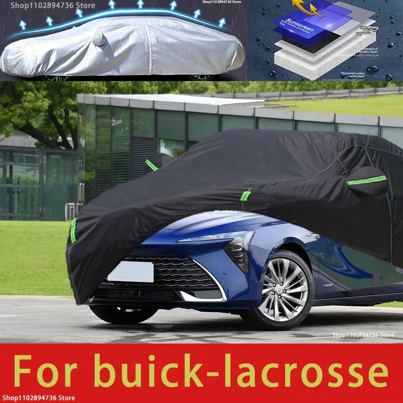 For buick lacrosse fit Outdoor Protection Full Car Covers Snow Cover Sunshade Waterproof Dustproof Exterior black car cover