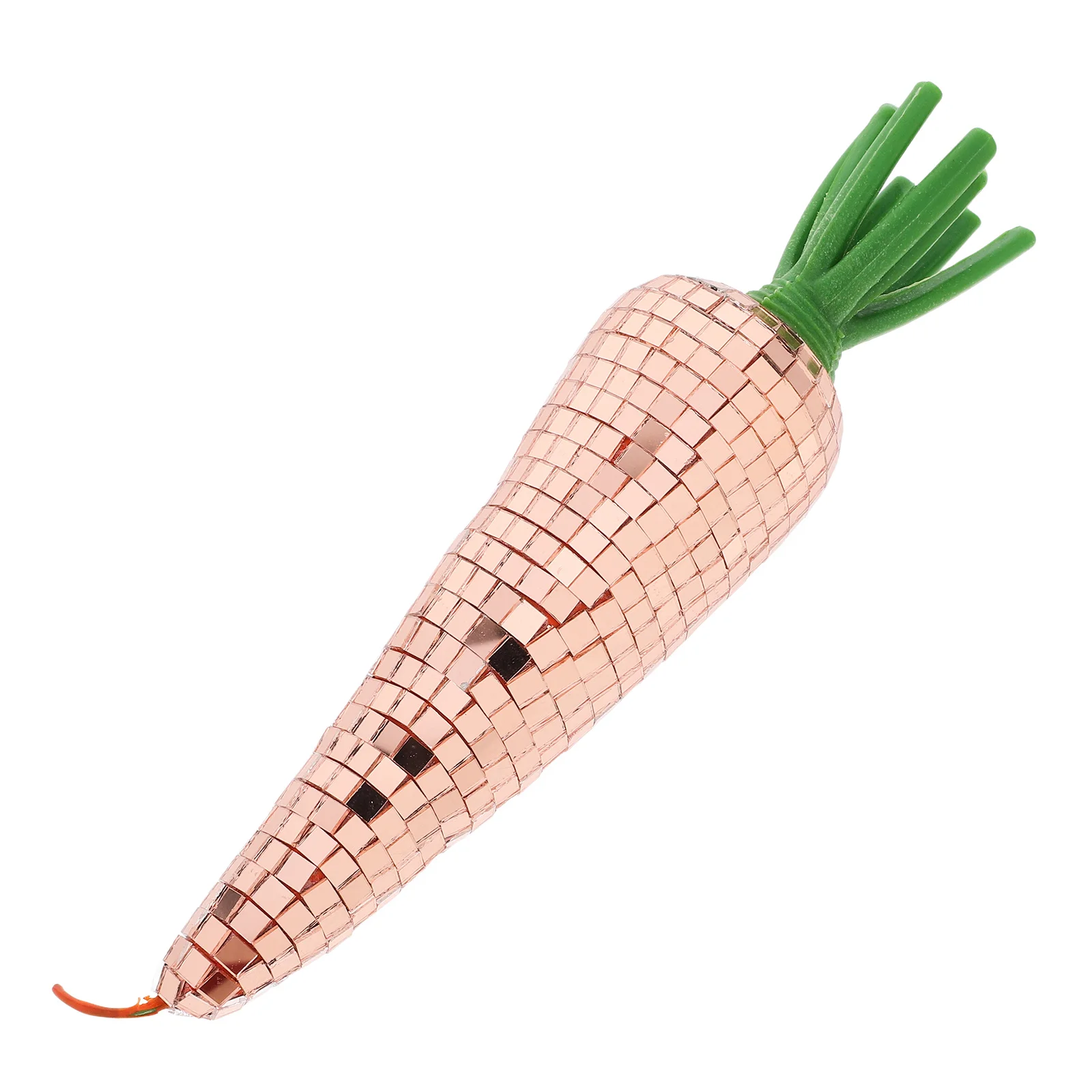 

1pc Disco Carrot Ornament Reflective Glass Craft Vintage Home Decor For Tabletop Interior Design Decoration Party Favors Bulk