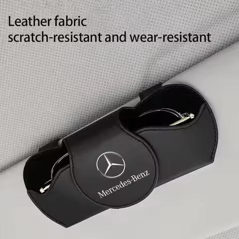 Car Sun Visor Glasses Clip Box Sunglasses Protect Case For Mercedes benz W203 W204 W205 W210 W211 W212 CLA CLS GLA GLE GLC AMG