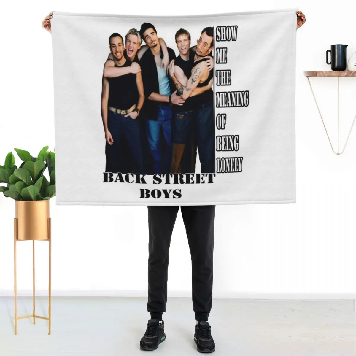 BACK.STREET.BOYS.BAND Throw Blanket Picnic Sofas Comforter Shaggy blankets ands Vintage Blankets