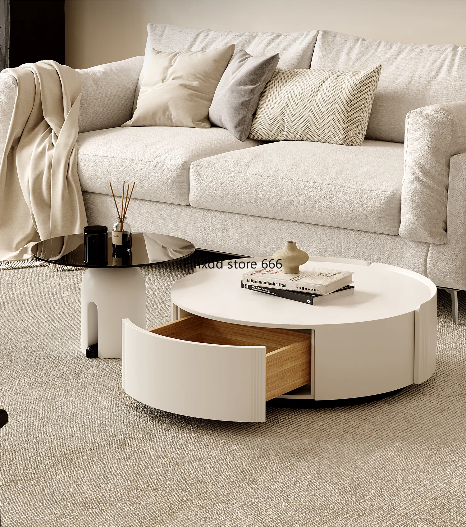 

Мебель круглого размера для хранения домашнего чайного столика