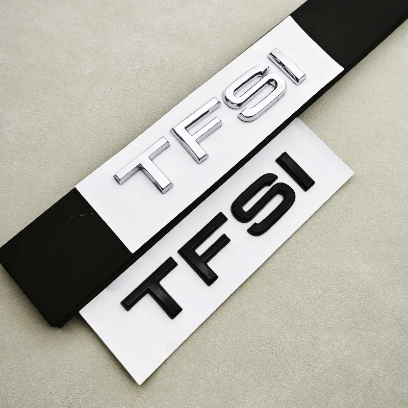 Emblema 3D ABS para coche, logotipo TFSI, adhesivo para maletero, para A4 A5 A6 A7 A8 S3 S6 Q3 Q5 Q7 20 30 40 55, accesorios TFSI