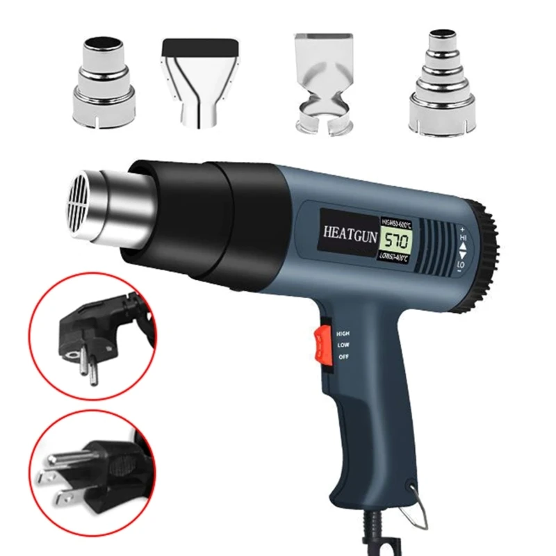 

Heat Guns With Quick Heat Up and Cool Down, 2 Settings for Crafts and Home Improvement