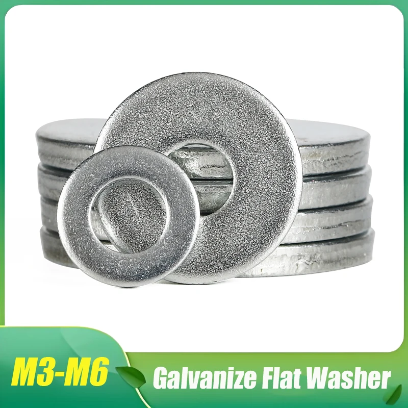 

M3 M4 M5 M6 0.5mm 0.8mm 1.0mm galvanize Flat Washer Ultra thin gasket High precision Adjusting gasket 50/150/200Pcs