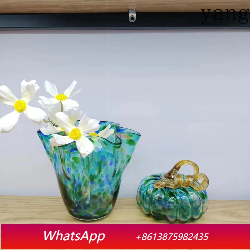 

Colored transparent glass vase decoration desk decoration vase modern decoration