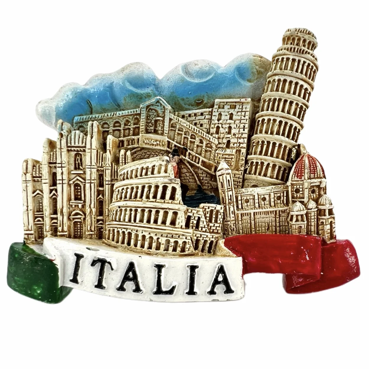 

All Over Italy Fridge Magnets Souvenir pizza Rome Travel 3D Memorial Magnetic Refrigerator Stickers Gift Room Decoration