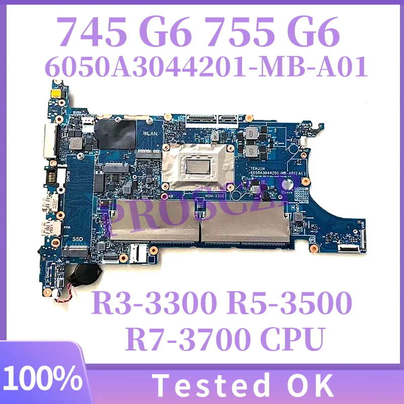 

L62294-601 L62295-601 L62296-601 Материнская плата для ноутбука HP EliteBook 745 G6 755 G6 с процессором R3-3300 R5-3500 R7 6050A3044201-MB-A01