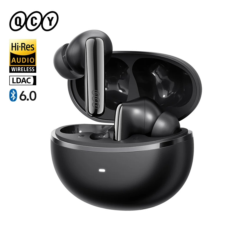 QCY MeloBuds N70 HT18 draadloze koptelefoon Hybride adaptieve ANC Hi-Res geluid met LDAC Bluetooth 6.0 oordopjes Draadloos opladen 50 uur