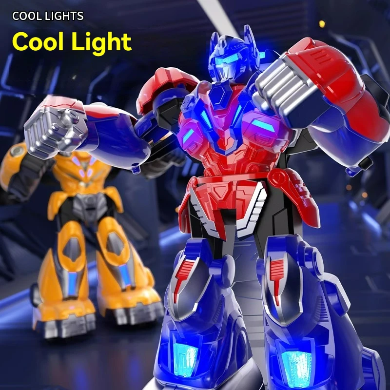 Somatosensory Control Battle Robot Music Light Large Double Battle Boxing Toy RC Robot Toys Family Parent-child Interactive Game