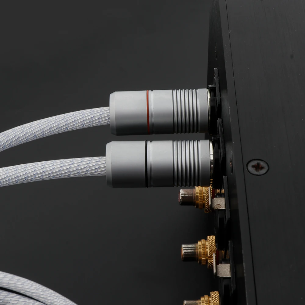 Paar HiFi-XLR-Kabel mit Pfeil, OCC-Kupfer, versilbert, XLR-Stecker, 3-polig, symmetrischer Stecker, 12 Kerne, für Verstärker, DAC, TV, Auto-Audio – Detail 8