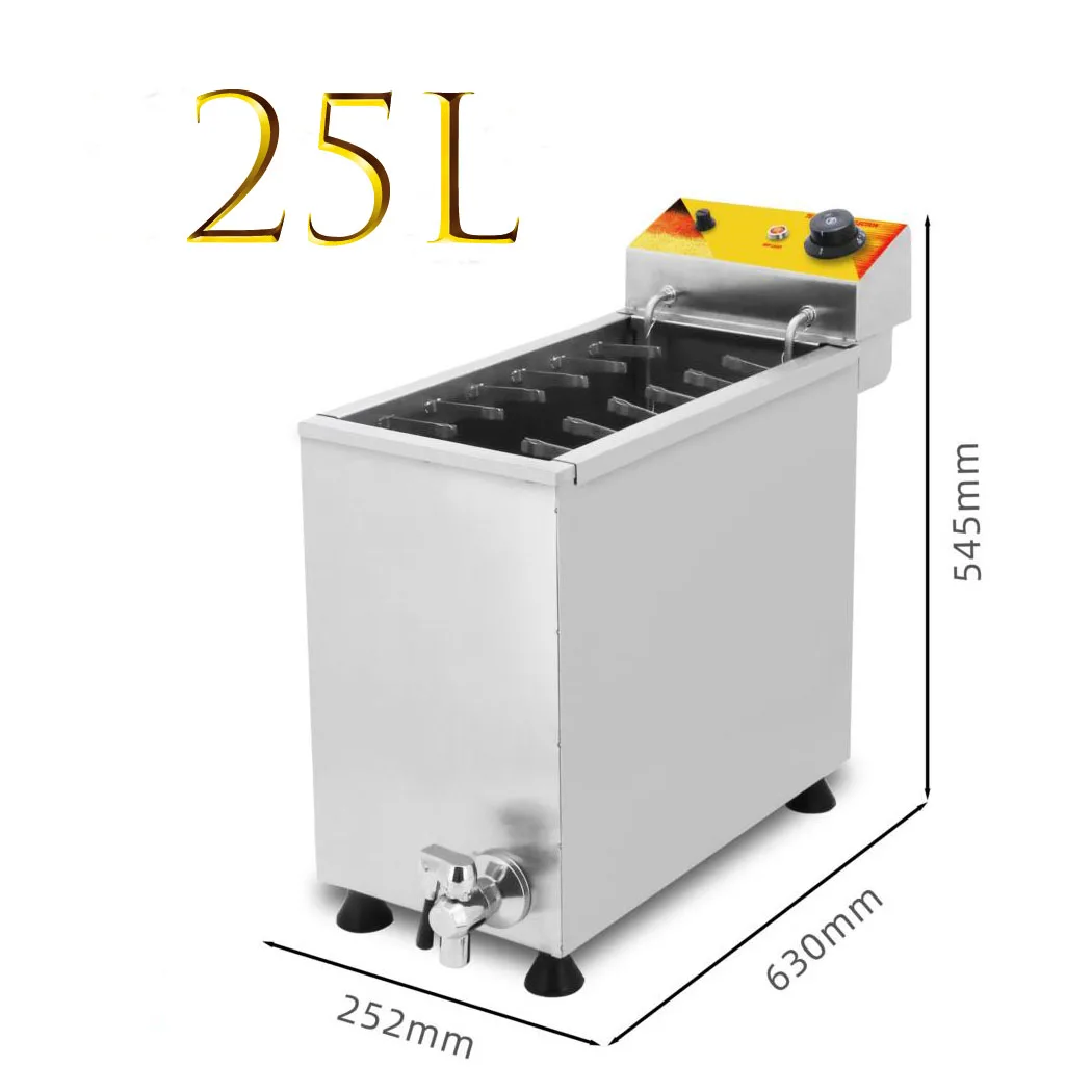 

Большая емкость 25 л × автоматический контроль температуры × быстрая жарка, электрическая фритюрница коммерческого класса, специализируется на фри