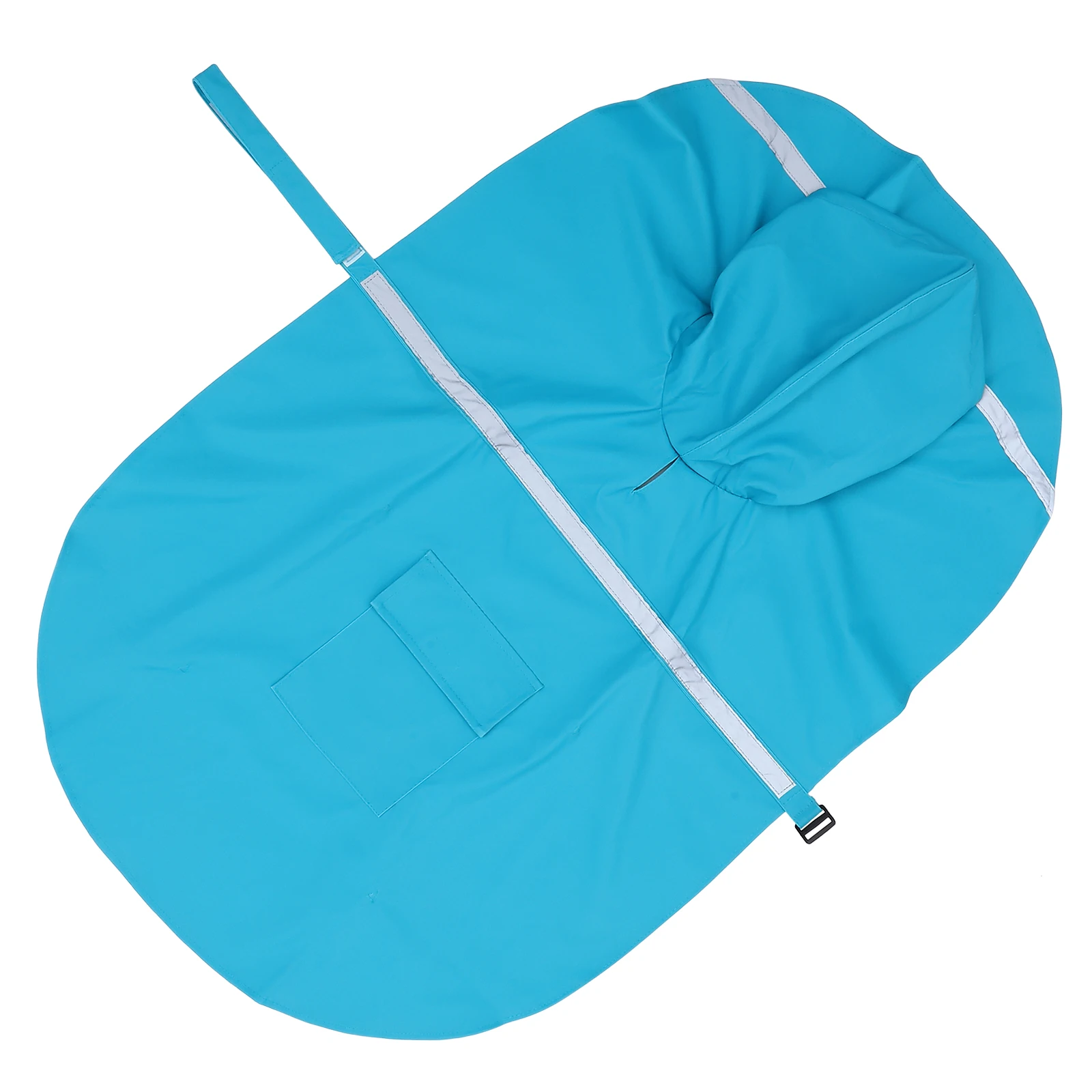 

Waterproof Dog Raincoat for Medium Large Dogs Golden Retriever Labrador Hooded Sky Blue XL Size Reflective Snow Jacket Dog Rain