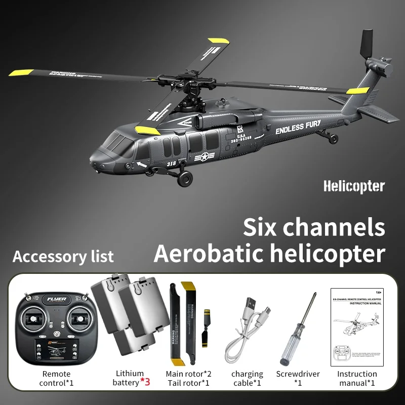 2.4G 6CH Borstelloze RC Helikopter Borstelloze Drone Optische Stroom Positionering Een Klik Omgekeerde Helikopter Vliegtuig Model Speelgoed Geschenken