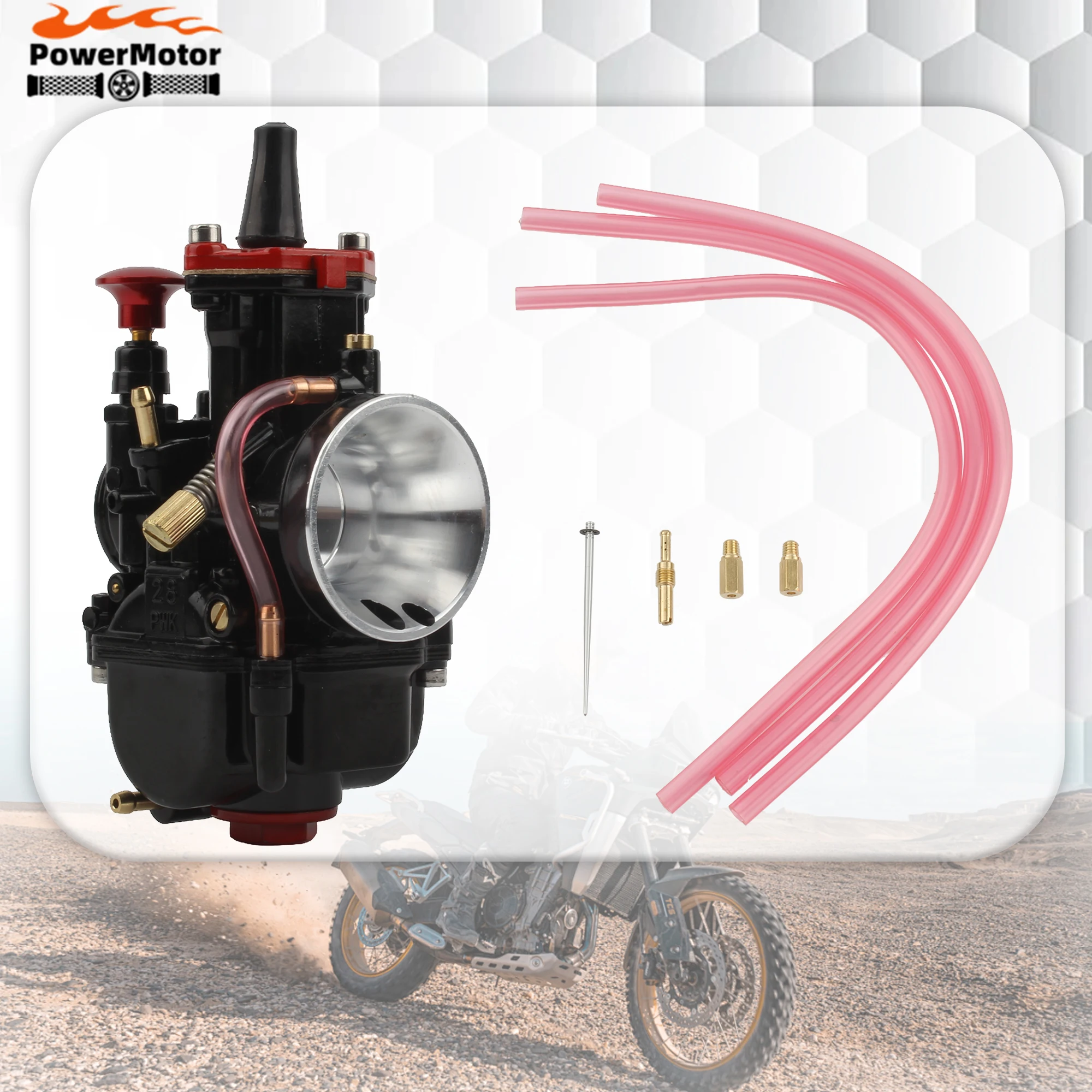 

Motorcycle Carburetor 21mm 24mm 26mm 28mm 30mm 32mm 34mm for Keihin Pitbike Motocross Accessories Modified Enduro Dirt Bike