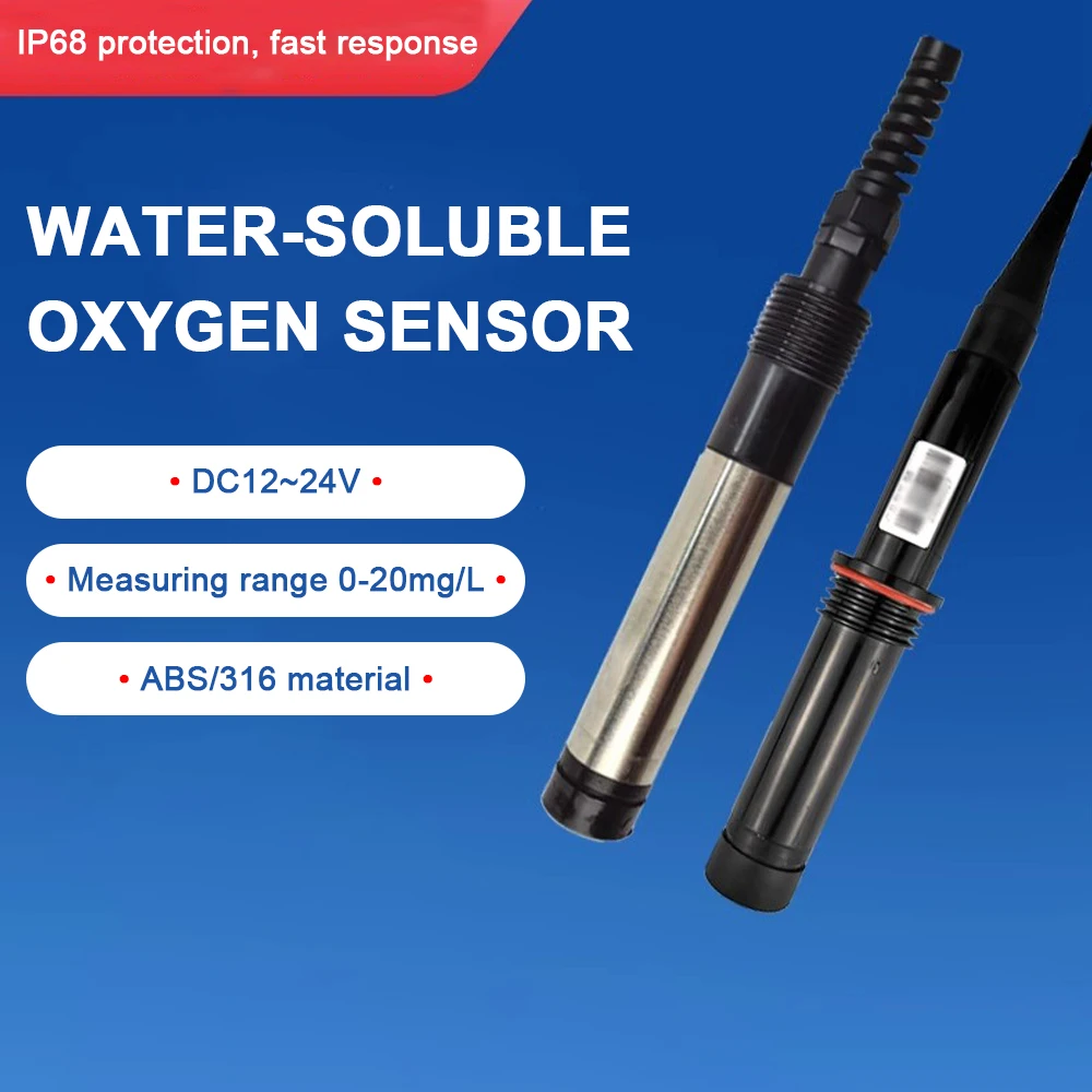 Dissolved Oxygen Sensor Industrial Water Quality Detector for Water Oxygen Monitoring in Aquaculture Fish Ponds Transmitters