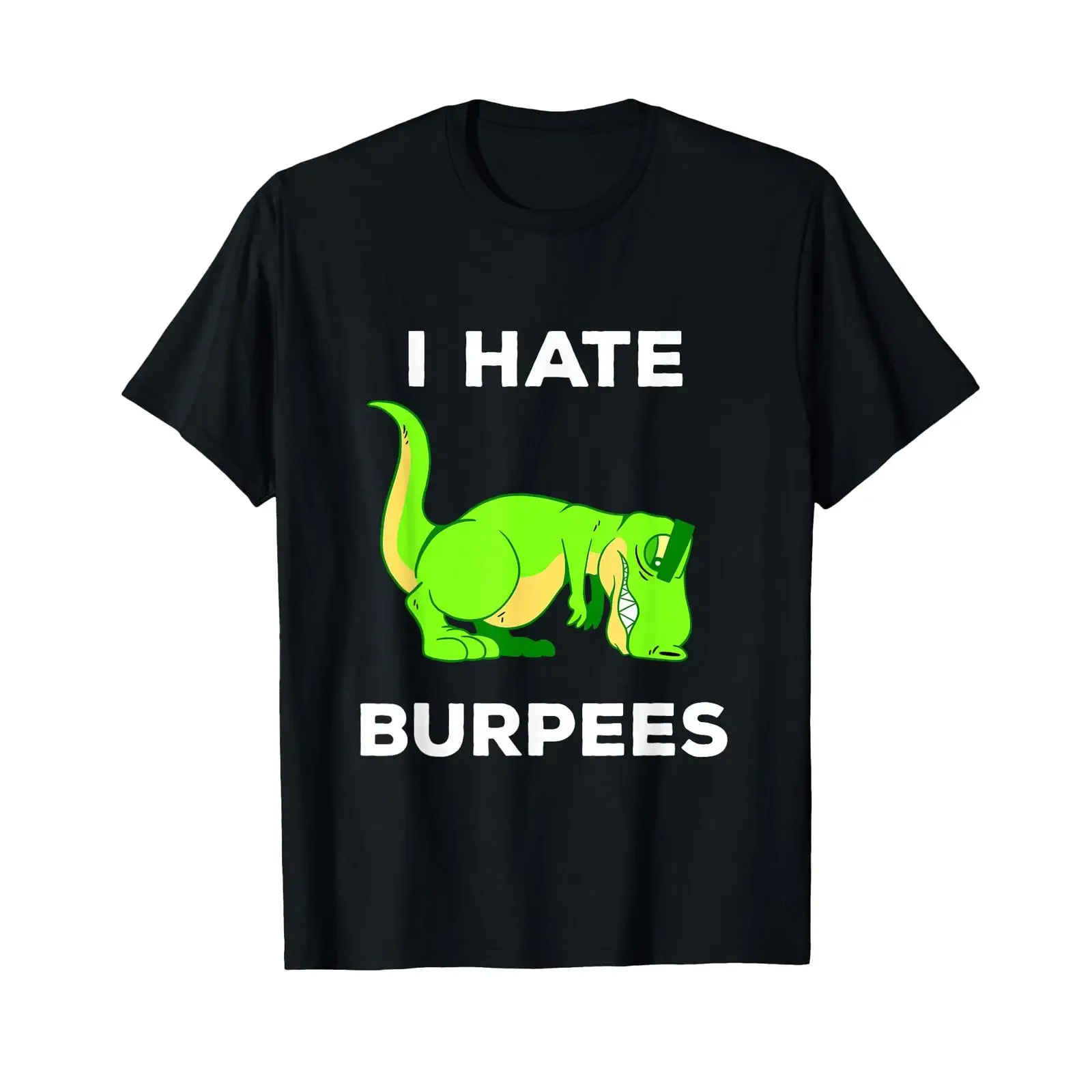 Tyranosaurus I Hate Burpees Tyrannosaurus Rex T Shirt vintage Washed Breathable homme Top For Everyday Wear Versatile