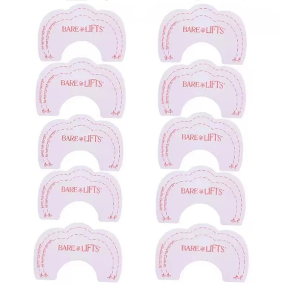 5 Pairs(10PCS) Breast Lift Tape Invisible Pasties Stickers Instant Push Up Bare Lift Adhesive Bra Breast Enhance Tape Lift A021