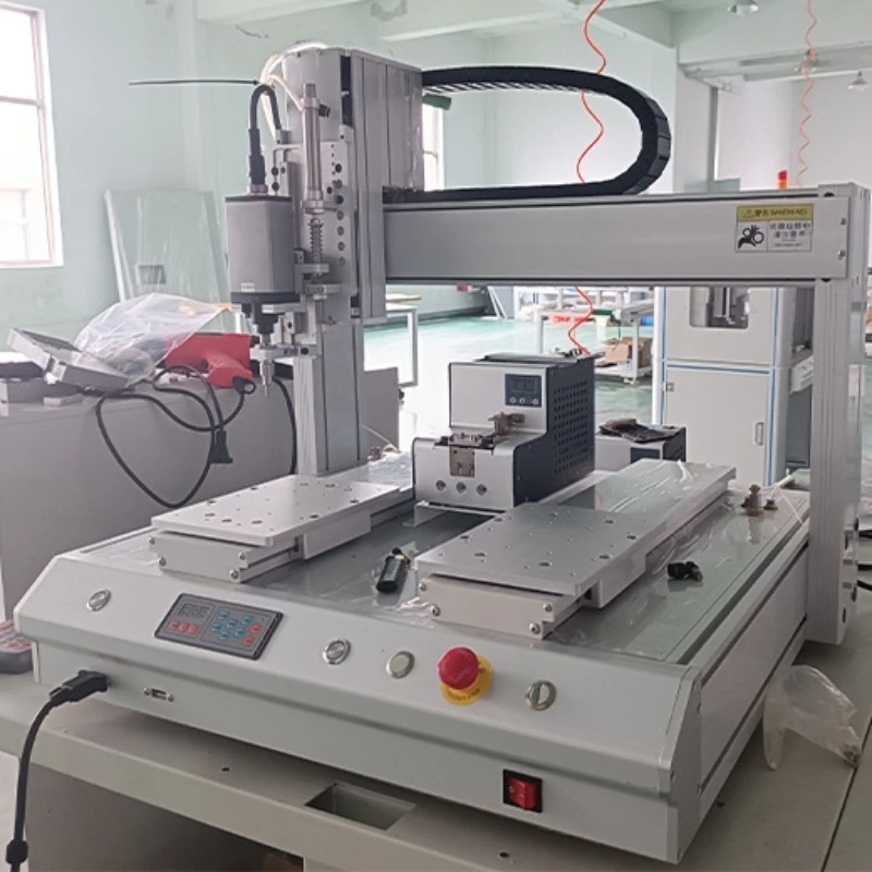 Machine à vis de verrouillage automatique à onduleur, Machine de serrage à vis à double station