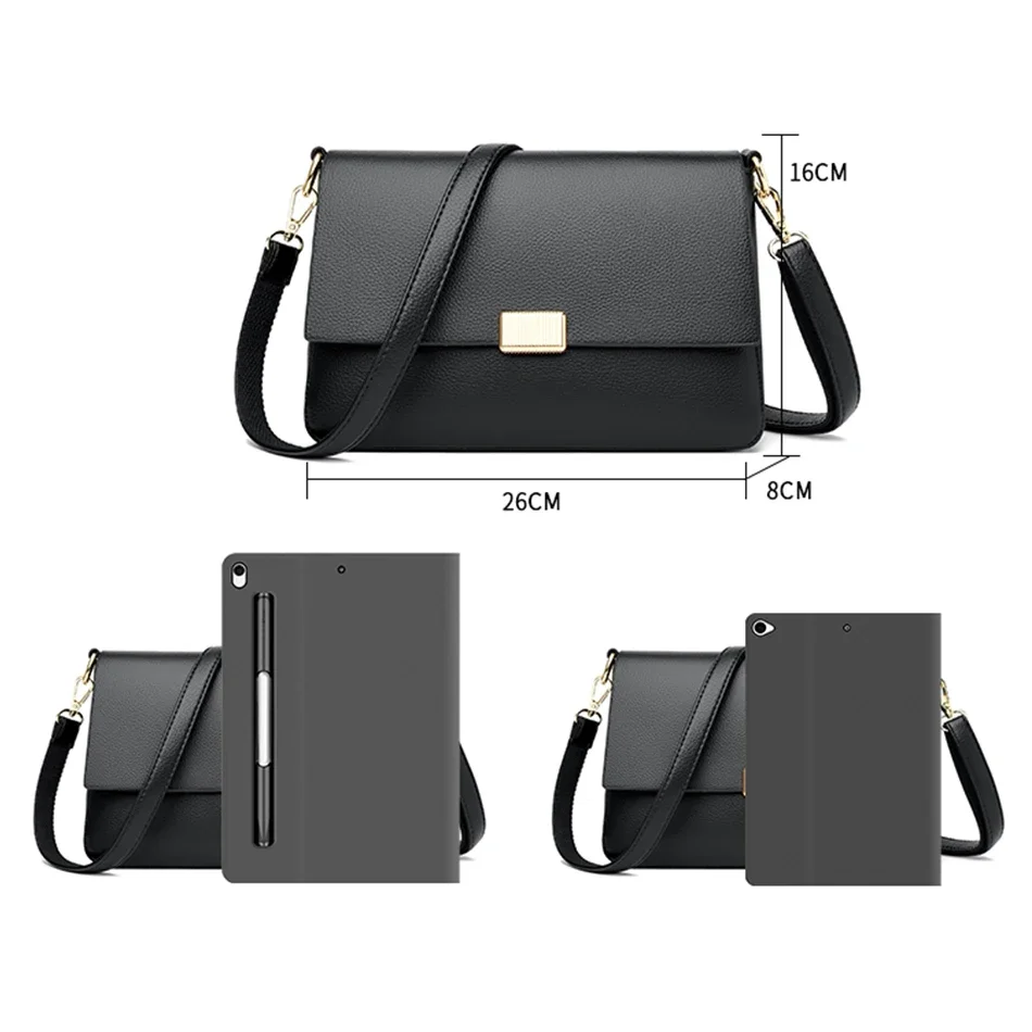 High Quality Solid color purses Shoulder Bags luxury PU Leather women Shoulder Crossbody Bags Designer Ladies Fashion Handbags